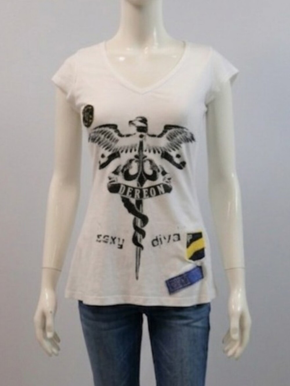 Dereon Beyonce Sexy Diva Back Zipper T-shirt Sz Sm…